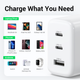Сетевое зарядное устройство Ugreen 2x USB Type C 1х USB Type А 65W Power Delivery White (CD275) - изображение 4