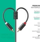 Кабель аудіо UGREEN 3.5 mm to 2RCA аудіо перехідник 1 м Black (AV102) - зображення 5