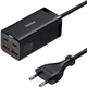 Зарядное устройство Baseus GaN3 Pro GaN 2 x USB Type C 2 x USB 100W с кабелем Black (CCGP000101) - зображення 1