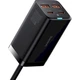Зарядное устройство Baseus GaN3 Pro GaN 2 x USB Type C 2 x USB 100W с кабелем Black (CCGP000101) - зображення 2