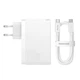 Зарядное устройство СЗУ Baseus GaN5 Pro Fast Charger QC4.0+PD3.1 140W USB+2Type-C 5A White (CCGAN140CE) - изображение 9