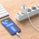 Мережевий зарядний пристрій Hoco charger + кабель Lightning для iPhone White (C106A) - зображення 8