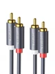 Мультимедійний кабель UGREEN 2RCA to 2RCA Audio Cable 5 м Black (AV104) - зображення 1