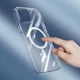 Магнитный чехол для iPhone 12 Pro Max 6.7 BASEUS Crystal Magnetic прозрачный Clear (ARJT000702) - изображение 8