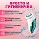 Эпилятор аккумуляторный 3в1 женский VGR V 731 компактный пинцетный 1 скорость - изображение 2