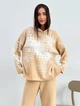 Худи теплое оверсайз женское ARTKNIT Vibe wool S Бежевое (4823093463325) - изображение 1