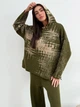Худи теплое оверсайз женское ARTKNIT Vibe wool L Оливковое (4823093463370) - изображение 5