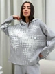 Худи оверсайз женское ARTKNIT Vibe Cotton S Серое (4823093463455) - изображение 1