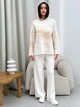 Худи оверсайз женское ARTKNIT Vibe Cotton XL Молочное (4823093463776) - изображение 3