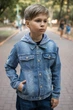 Пиджак джинсовый Happy house для мальчика 8-16 лет , Голубой, 152 - изображение 3