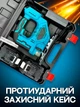 Аккумуляторный электролобзик для распила древесины, пластика, металла и камня, 2 аккумулятора, противоударный кейс, голубой - изображение 6