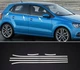 Нержавіюча окантовка скла HB (6 шт) для Volkswagen Polo 2010-2017 - зображення 1