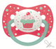 Пустушка силіконова симетрична Cupcake Рожева Canpol babies 0-6 міс (5903407902289) - зображення 1