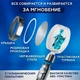 Душевой набор турбо лейка насадка для душа с вентилятором шланг для душа силиконовый 1,5 м серебряный BRS - изображение 6
