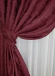 Комплект готовых штор VR-Textil Жаккард Sultan XO № 1472ш Бордовый 100х270 см 2 шт (31-028) - изображение 5