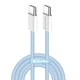 Кабель ColorWay USB Type-C + USB Type-C (M/M), 3.0 А, 1 м, Blue (CW-CBPDCC061-BL) - зображення 1