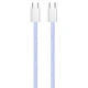 Кабель ColorWay USB Type-C + USB Type-C (M/M), 3.0 А, 1 м, Purple (CW-CBPDCC061-PU) - зображення 6