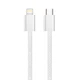 Кабель ColorWay USB Type-C - Lightning (M/M), (braided cotton) (PD Fast Charging 27W), 2 м, Gray (CW-CBPDCL068-GR) - зображення 2