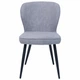 Комплект з 4-х стільців обідніх Angie, Light grey teddy Black base - изображение 3