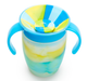 Чашка-непроливайка с ручками Munchkin Miracle 360 Tropical Swirl на 207 мл кузнечик - изображение 1
