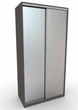 Шафа-купе Стерх Т2 двухдверна з фасадом дзеркало 120x60x240 см Графітовий колір - изображение 1