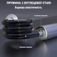Набір професійних кистьових еспандерів з 6шт з навантаженнями від 50lb - 23кг до 300lb - 136кг 29162 - зображення 4