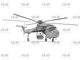 Сборная модель ICM Sikorsky CH-54А Tarhe с бомбой М-121 53055 - изображение 15