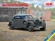 Сборная модель ICM Typ 320 W142 Cabriolet Soft Top, Немецкий штабной автомобиль 2СВ с поднятым тентом 35542 - изображение 2