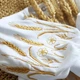 Крижма та плаття для хрещення дівчинки з колосками 68 см білий KD33KR14-KoronaKolosky-22 Ladan - зображення 5