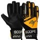 Перчатки вратарские профессиональные с защитой пальцев SOCCERMAX GK-4321 размер 9 оранжевый-черный - изображение 1