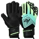Перчатки вратарские профессиональные с защитой пальцев SOCCERMAX GK-4317 размер 10 черный-салатовый - изображение 1