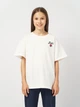 Подростковая футболка для девочки Levi's Lvg Oversized Levis Rose Tee 4EL489-W0E-LV 158 см (14A) Бежевая (3666643111380) - изображение 1