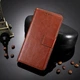 Чохол книжка для Xiaomi Redmi 6 Pro та Mi A2 Lite магніт хлястик прошита Luxury коричневий - зображення 5