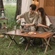 Стіл розкладний Naturehike NH19JJ009 темне дерево малий 90х45 см (6927595789452) - зображення 5