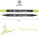 Набор двусторонних маркеров акварельных Santi Brush Marker SWB-24 6 шт Салатовых (391080) - изображение 3