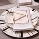 Держатель для тряпичной салфетки Triangle на стол золотого цвета REMY-DECOR кольца для салфеток - изображение 4