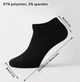 Шкарпетки короткі унісекс one size чорний - зображення 4
