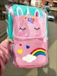 Рюкзак детский портфель для девочек 1-4 класс мягкая спинка 41*14*27 см розовый Единорог - изображение 4