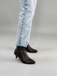 Женские демисезонные ботильоны ShoesBand Шоколадного цвета натуральная кожа внутри байка 36 (23,5 см) (S89241-1д) - изображение 2