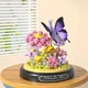 Конструктор букет цветов 3D Цветы Boutique в колбе и Бабочка 582 мини-деталей - изображение 2