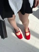 Женские балетки ShoesBand Красные натуральная замша 41 (27 см) (S99811-2) - изображение 4