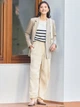 Пиджак классический удлиненный женский Uniqlo 407350917 M Бежевый (1159811564) - изображение 6