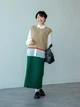 Юбка миди осенняя прямая женская Uniqlo 859179941 L Зеленая (1159811485) - изображение 7