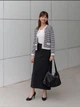 Юбка миди летняя прямая женская Uniqlo 167123728 M Черная (1159811501) - изображение 5
