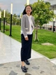 Юбка миди летняя прямая женская Uniqlo 167123728 M Черная (1159811501) - изображение 8