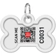 Адресник для собак и котов металлический WAUDOG Smart ID c QR паспортом, рисунок "Дом", кость (0640-0230) - изображение 4