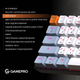 Клавиатура механическая проводная GamePro MK130R Hot-Swap Red Swich 60% RGB Black - изображение 11