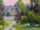 Картина маслом на холсте 40х50см Тихая заводь ручная работа художника Alleya-kartin - изображение 2