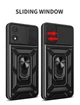 Протиударний чохол Armor Ring + захиcт камери для Motorola Moto E13 case Simon чорний - зображення 2