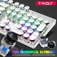 Ігрова механічна клавіатура TWolf T75 Blue Switch c RGB підсвічуванням white - зображення 2